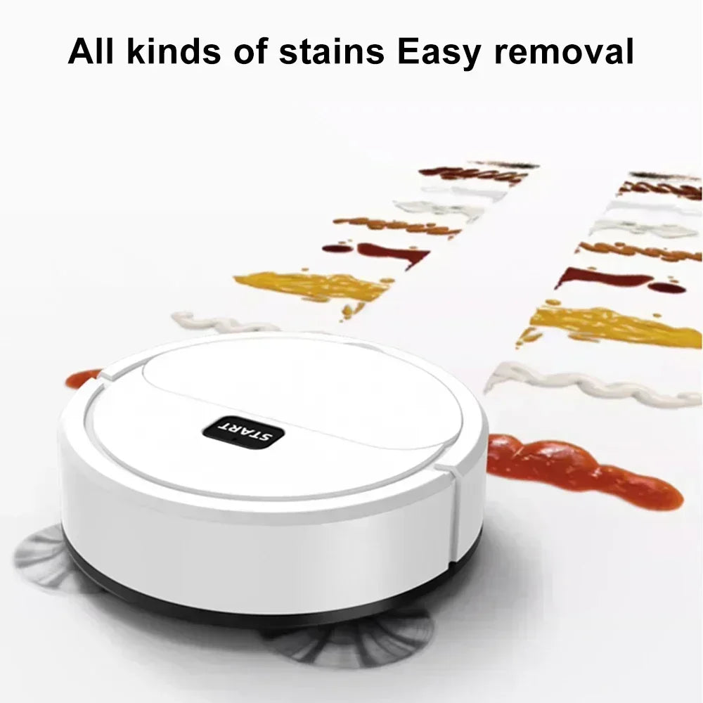 Automatic Portable Mini Home Floor Robotic Vacuum Cleaner USB Rechargeable Wet Dry Three-In-One Sweeping Machine for Home